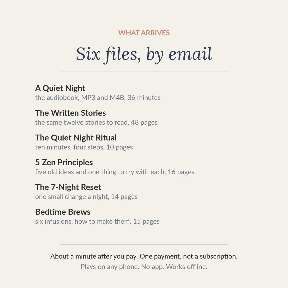 A Quiet Night: 12 Zen Stories, Audiobook and 5 Guides