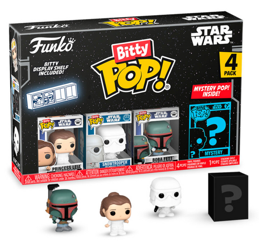 Funko Bitty Pop! 4-figure Blister Pack Star Wars Leia