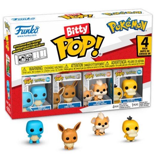 Funko Bitty Pop! 4-figure Blister Pack Pokemon Squirtle